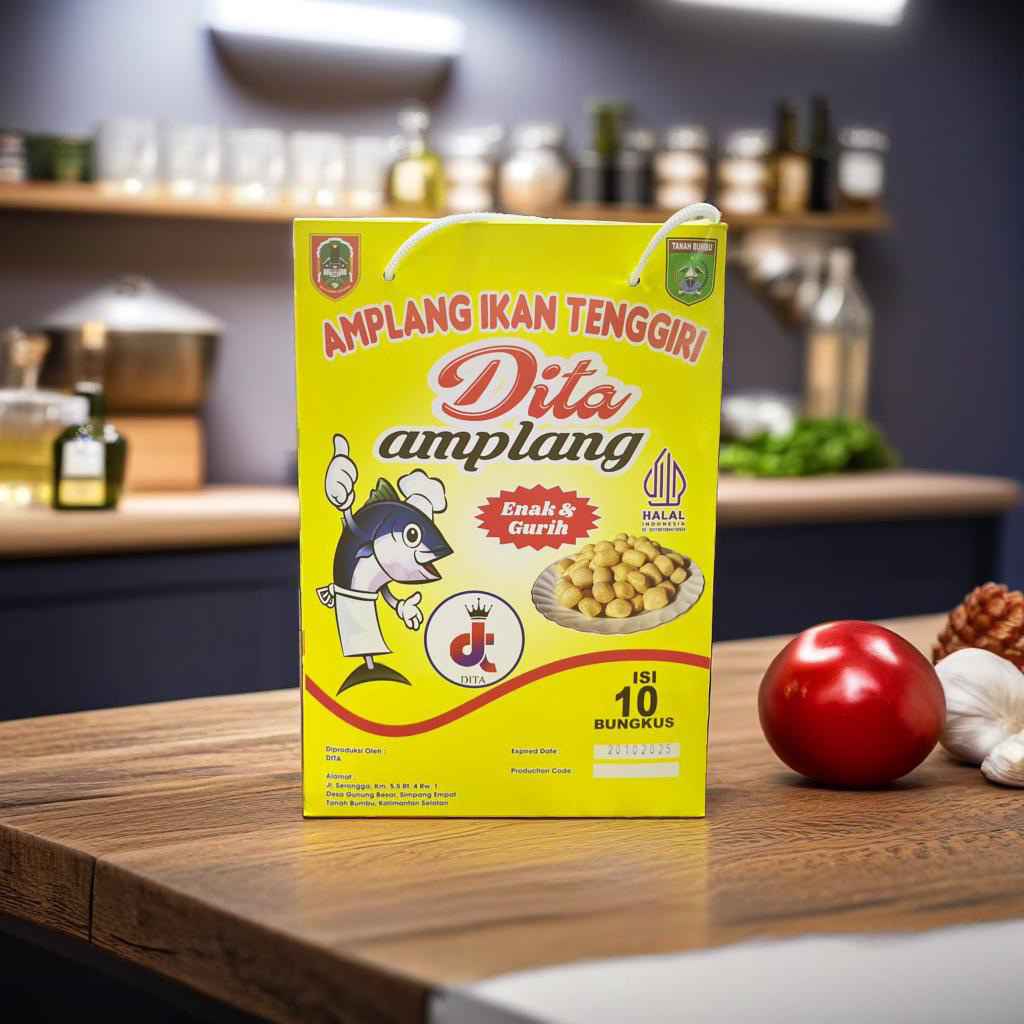 

Amplang Ikan Tenggiri Asli Amplang Dita Khas Tanah Bumbu 1 Kotak isi 10