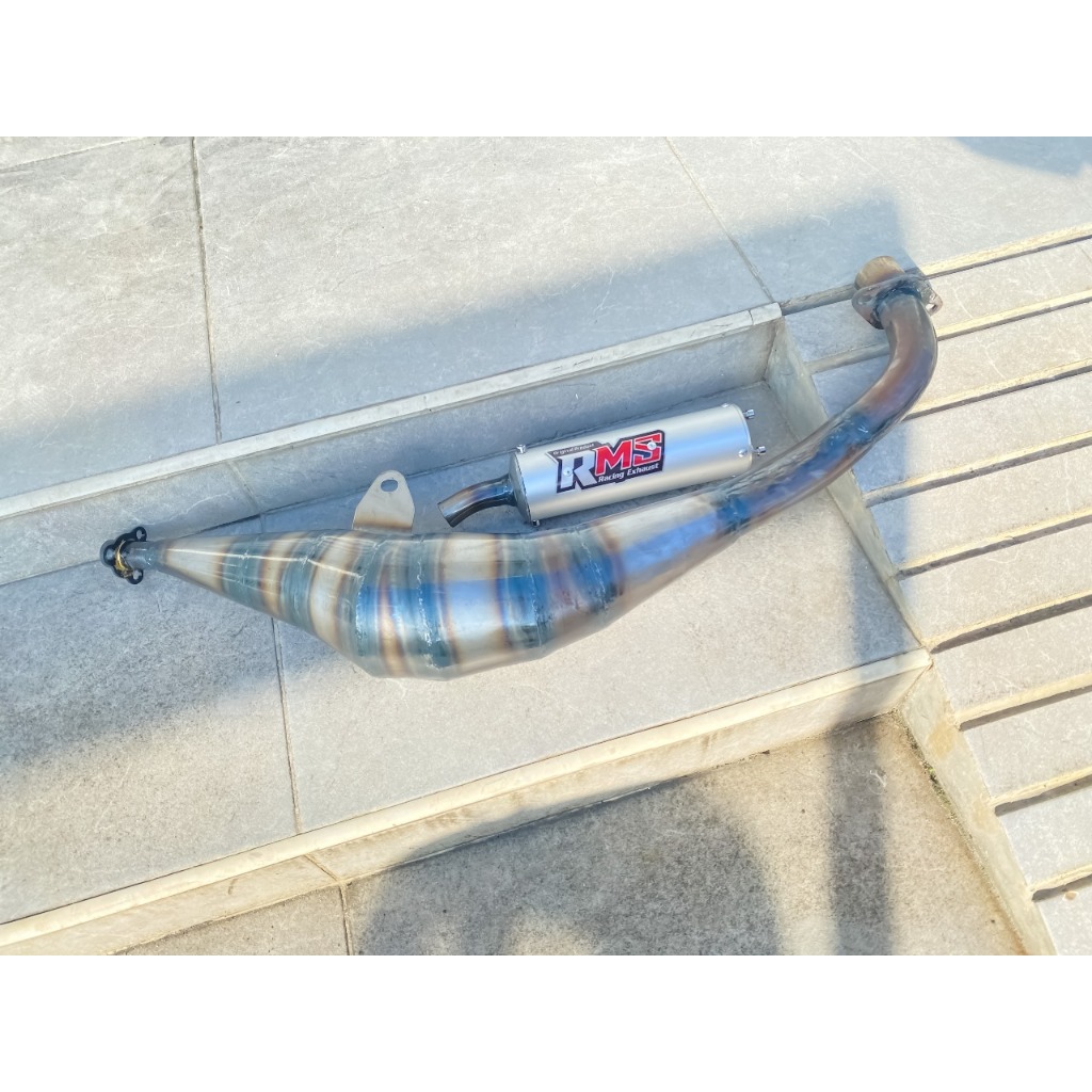 knalpot RMS Racing type BM POWER untuk fizr f1zr force1 2tak Motorcycle Good Quality