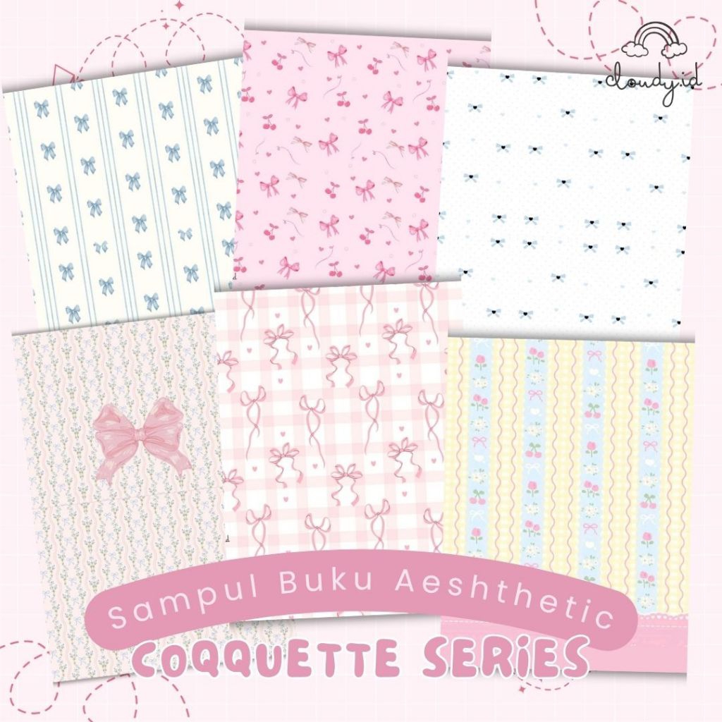 

sampul buku coqquette series | sampul lucu | aethetic | sampul sekolah