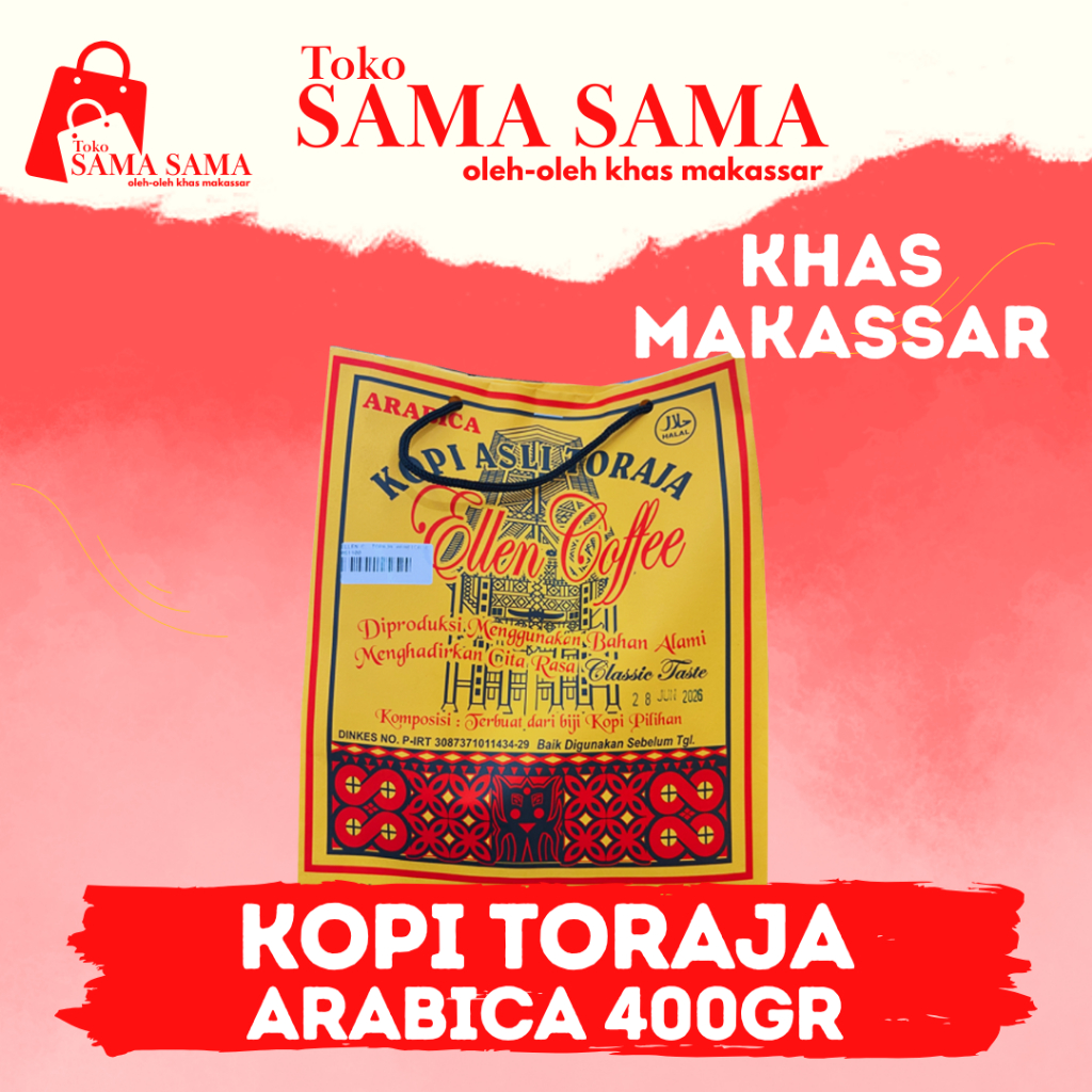 

Ellen Coffe Toraja Arabica 400G