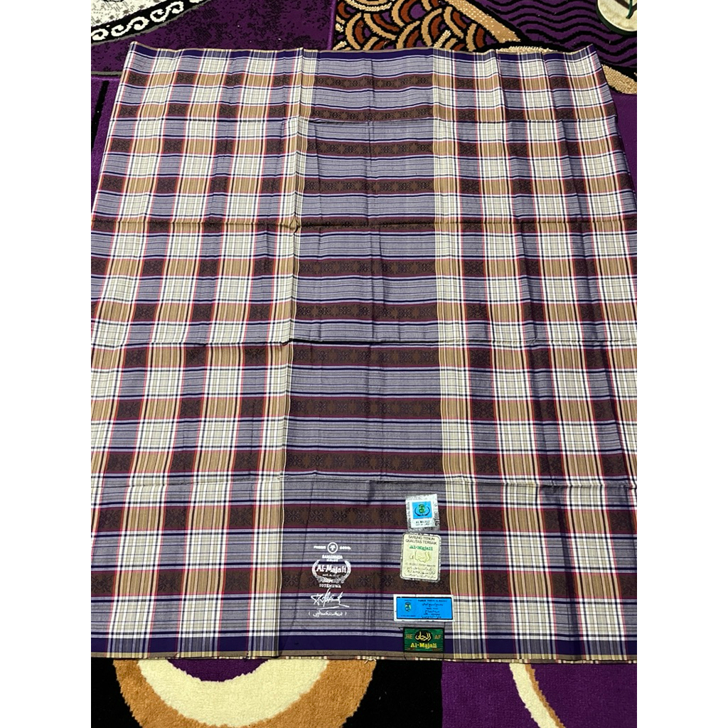 sarung super jadul al majali songket cap sablon logo NEW