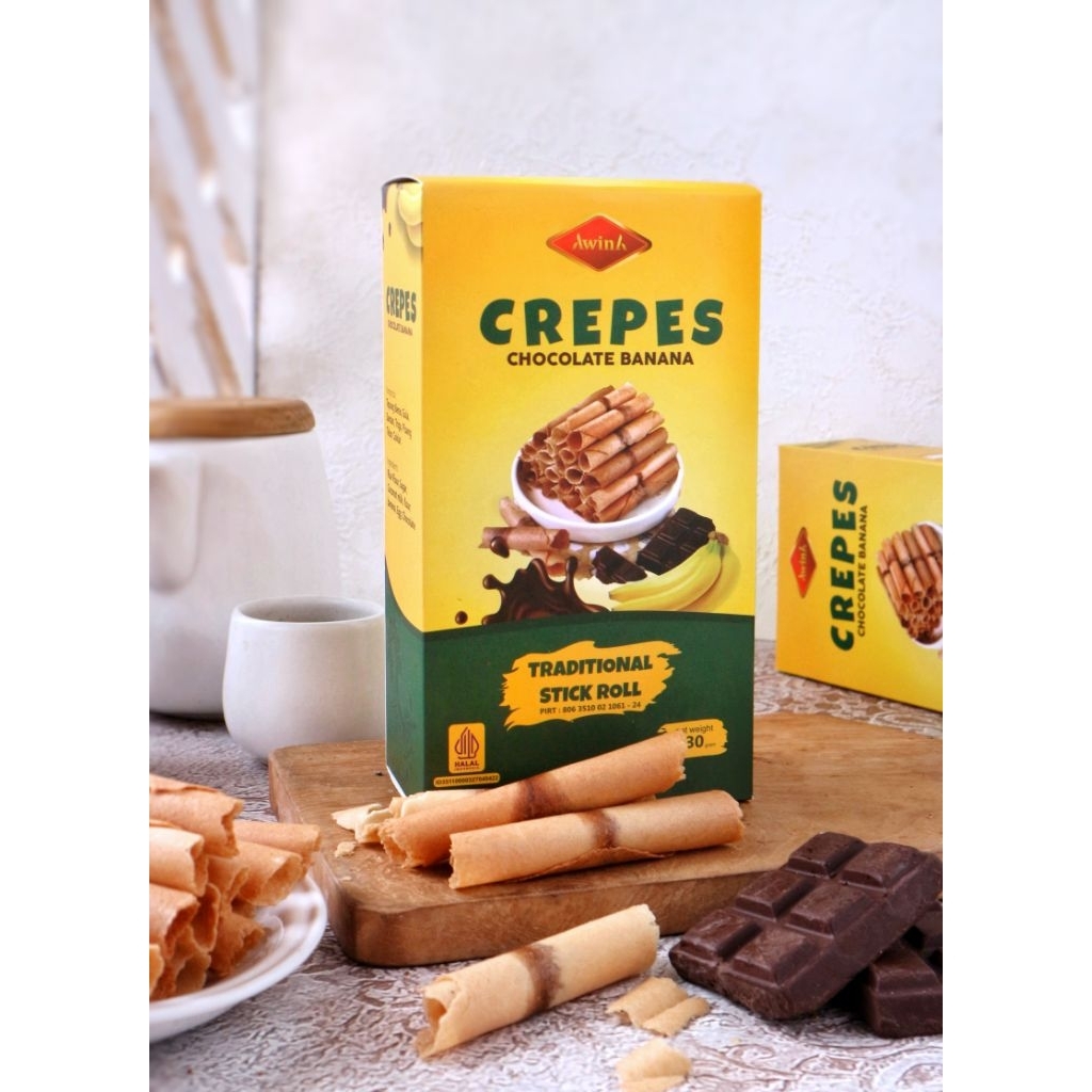 

Camilan crepes pisang coklat 125 gram