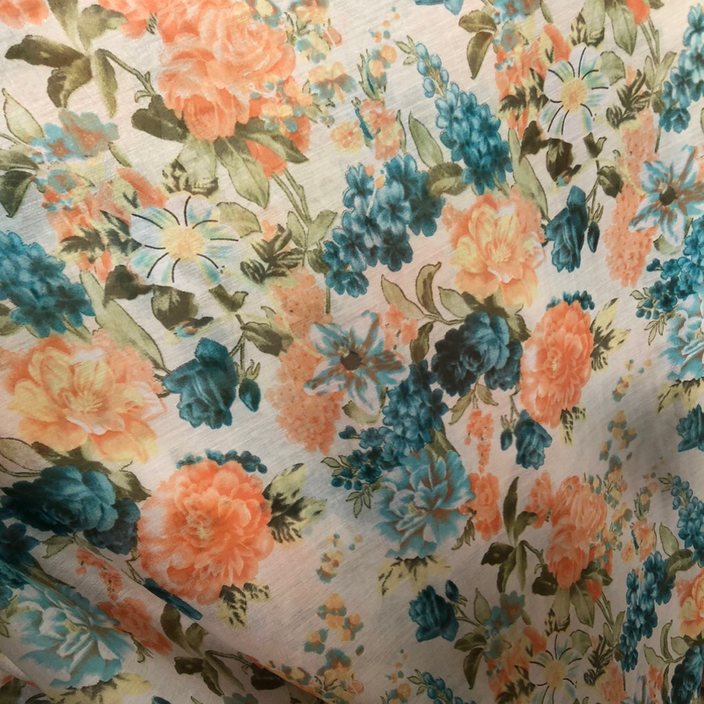 kain organza motif bunga - kain organza motif luxury fd