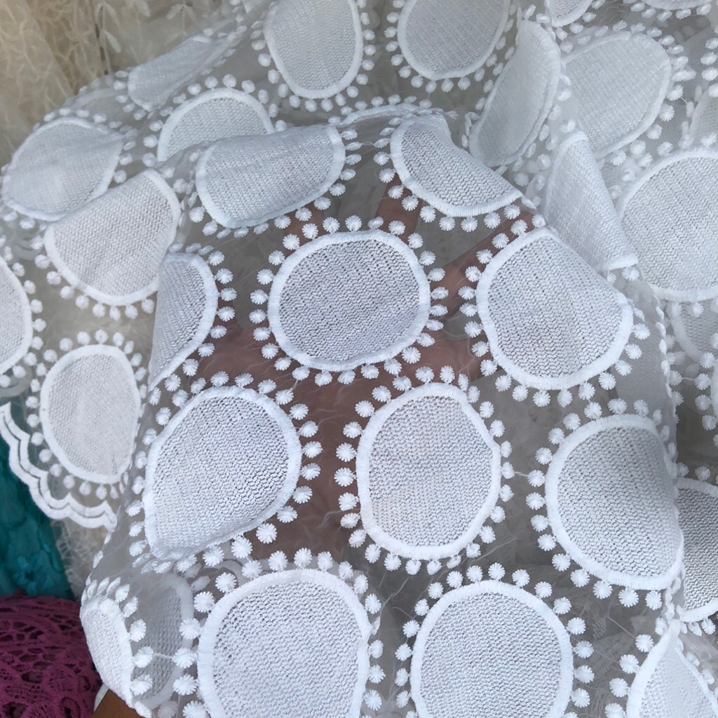 kain tile motif polkadot - kain tile motif premium - kain tile motif original adk