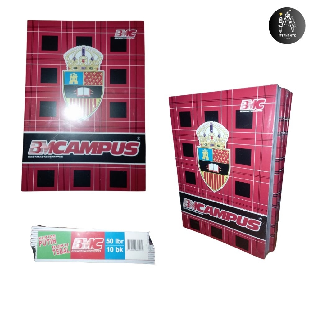 

Buku tulis campus BMC 50 lembar 1 pak panjang (10pcs)
