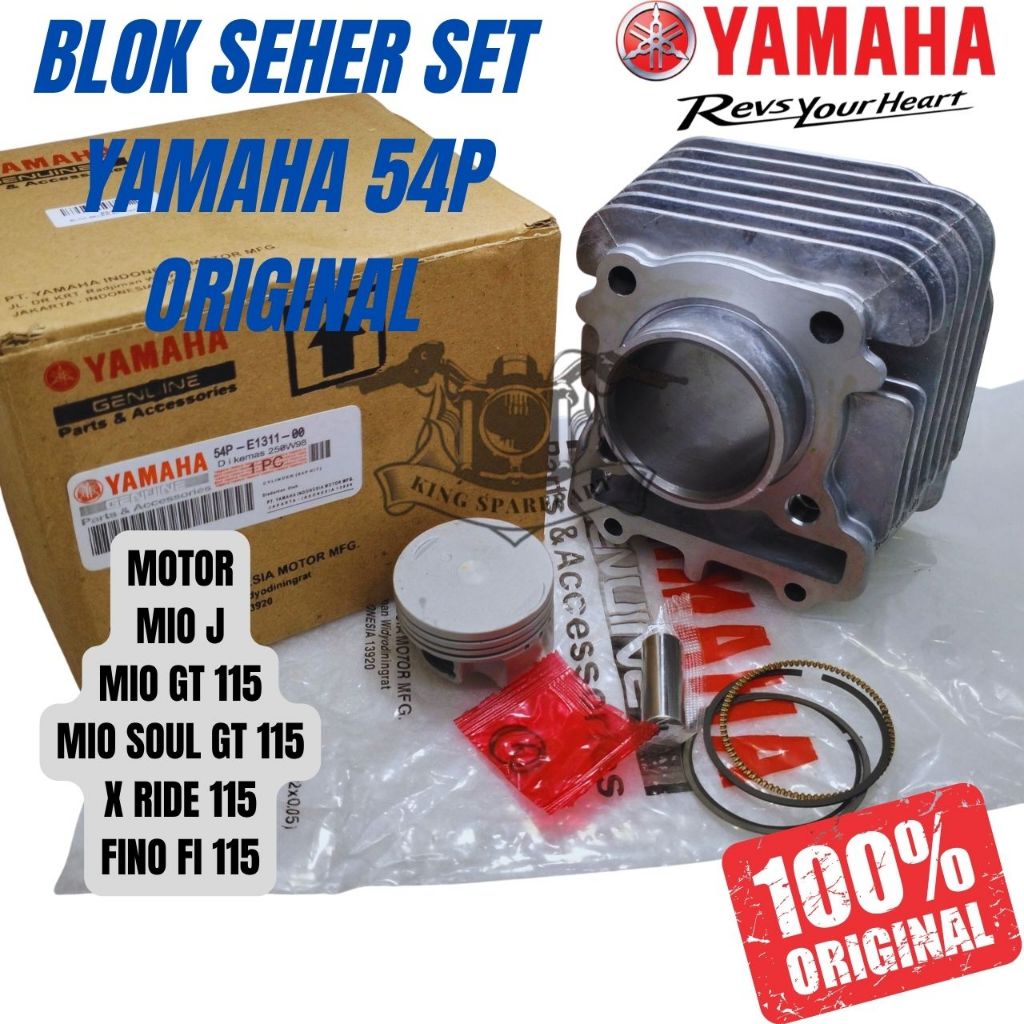 BLOK SEHER SET YAMAHA KODE 54P MOTOR MIO J MIO GT 115 MIO SOUL GT 115 X RIDE 115 FINO FI 115 100%ORI