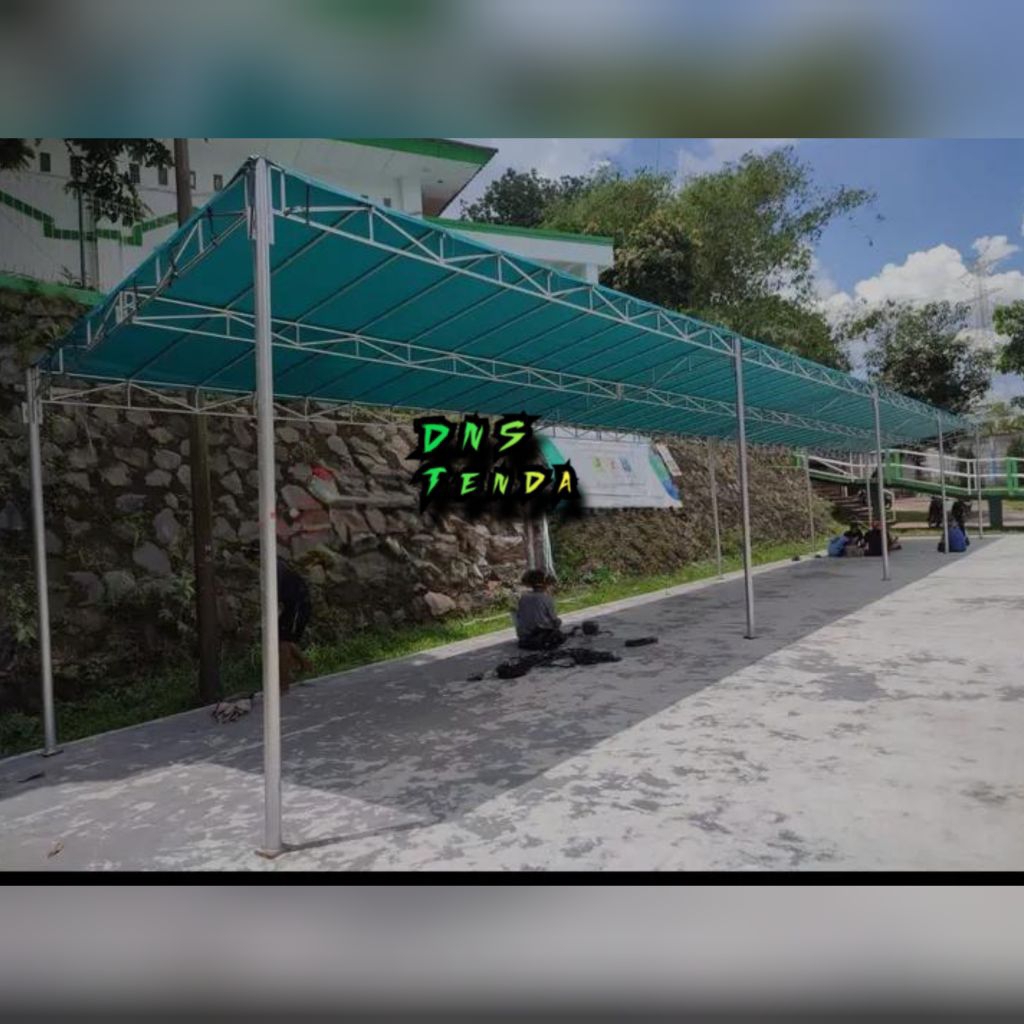 tenda ukuran jualan-tenda parkir/tenda bajar/tenda warga 4x5 5x5 4x12