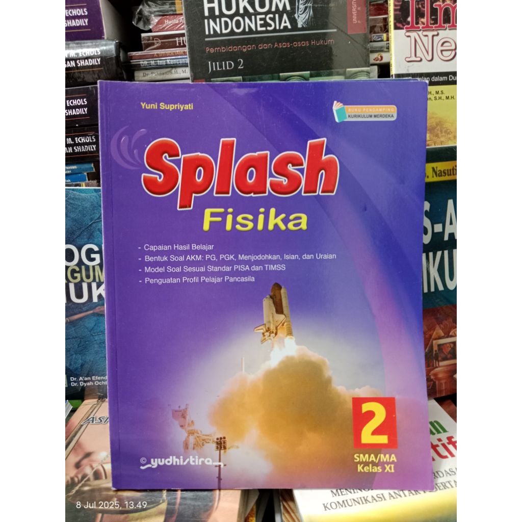 Buku Splash Fisika SMA Kelas 11 Kurikulum Merdeka/Yudhistira