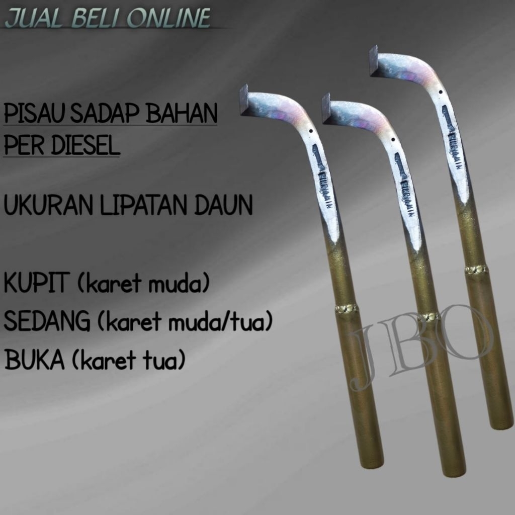 PISAU DERES//PISAU SADAP KARET BAHAN PAKU REL