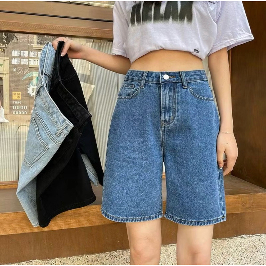 Celana pendek jeans wanita hot panst jeans premium bahan jeans denim premium halus tidak kaku