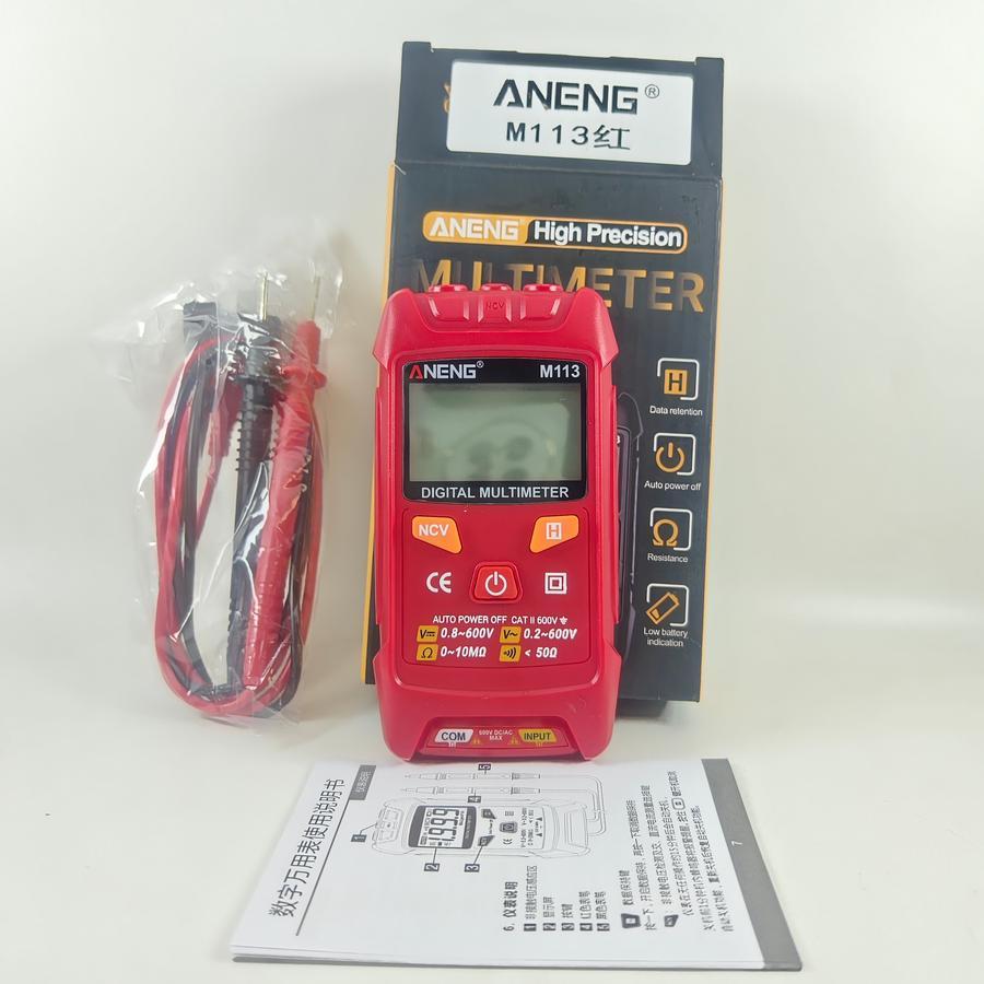 Multitester Aneng M113 Smart Multimeter Digital NCV True RMS Tester