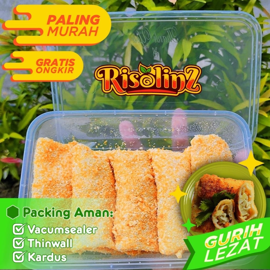 

RISOL ROGUT / RISOL SAYUR | isi 10Pcs | (Kentang,Wortel,Ledri,Daun bawang,Bombai) | Frozen | by Risolinz