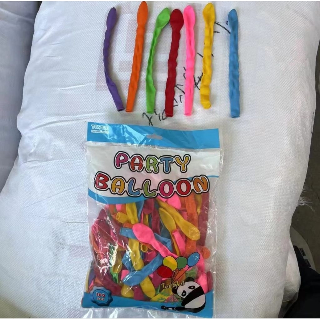 100 pcs Balon Kacang Kecil Balon Panjang