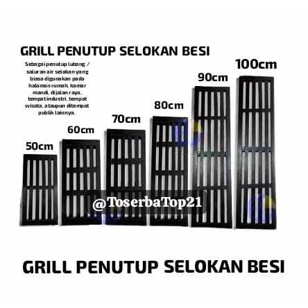 Grill Tutup Selokan Besi / Penutup Selokan Saluran Air