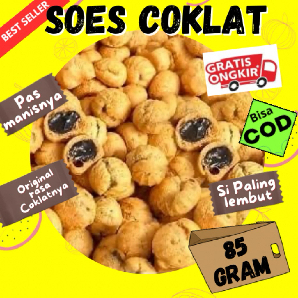 

SOES KERING COKLAT 85 GRAM / KUE SUS / SUS KERING / SOES COKLAT