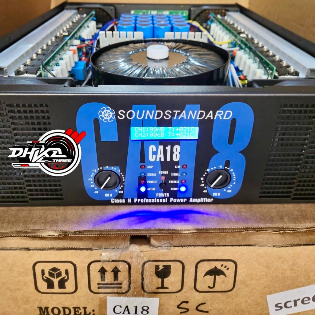 POWER AMPLIFIER SOUNDSTADARD CA 18 LCD NEW SCREEN/ POWER SOUNDSTANDARD CA 18 NEW LED SCREEN / Power 