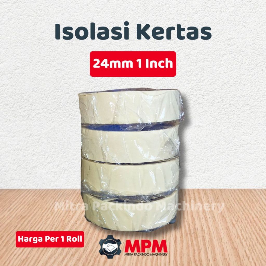 

ECER Isolasi Kertas 24mm 1" / Lakban Masking Tape 24 mm 1 inch