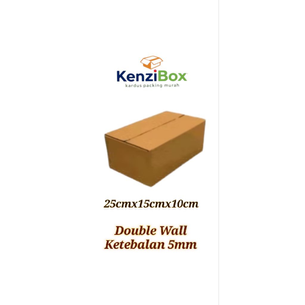 

kardus/karton/box uk 25 cm x 15 cm x 10 cm Double Wall