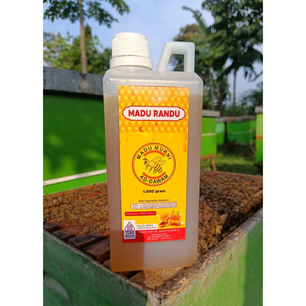 

Madu Murni Addawam nektar Randu 1 kg 100% madu dari sarang lebah alami