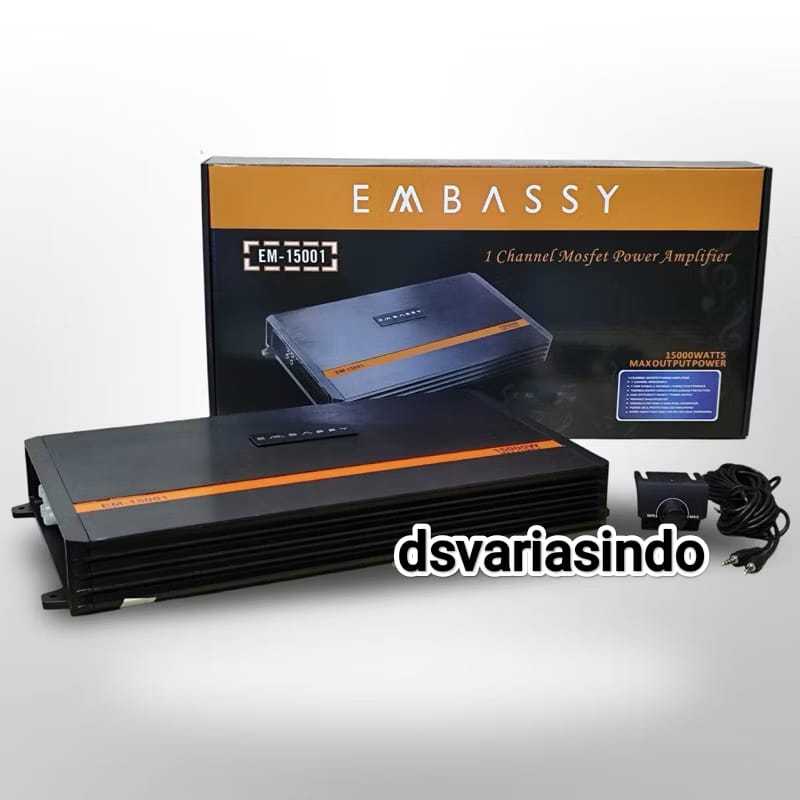 Power Monoblock Embassy EM-15001 EM-1500.1 Monoblok 1 Channel Class D