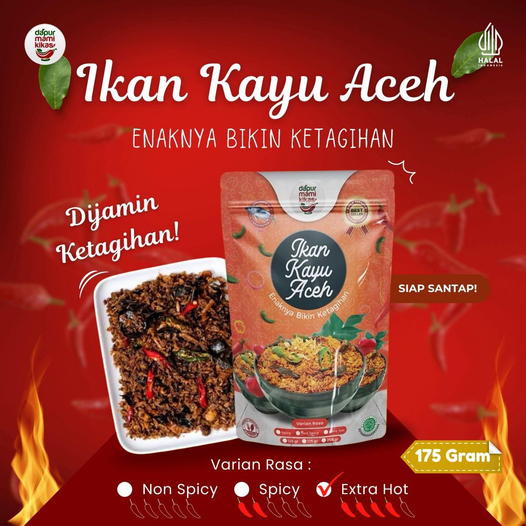 

Lauk Instant Pedas Ikan Cakalang Aceh 175gr Extra Hot | Untuk Kamu yang Tangguh – Dapur Mami Kikas