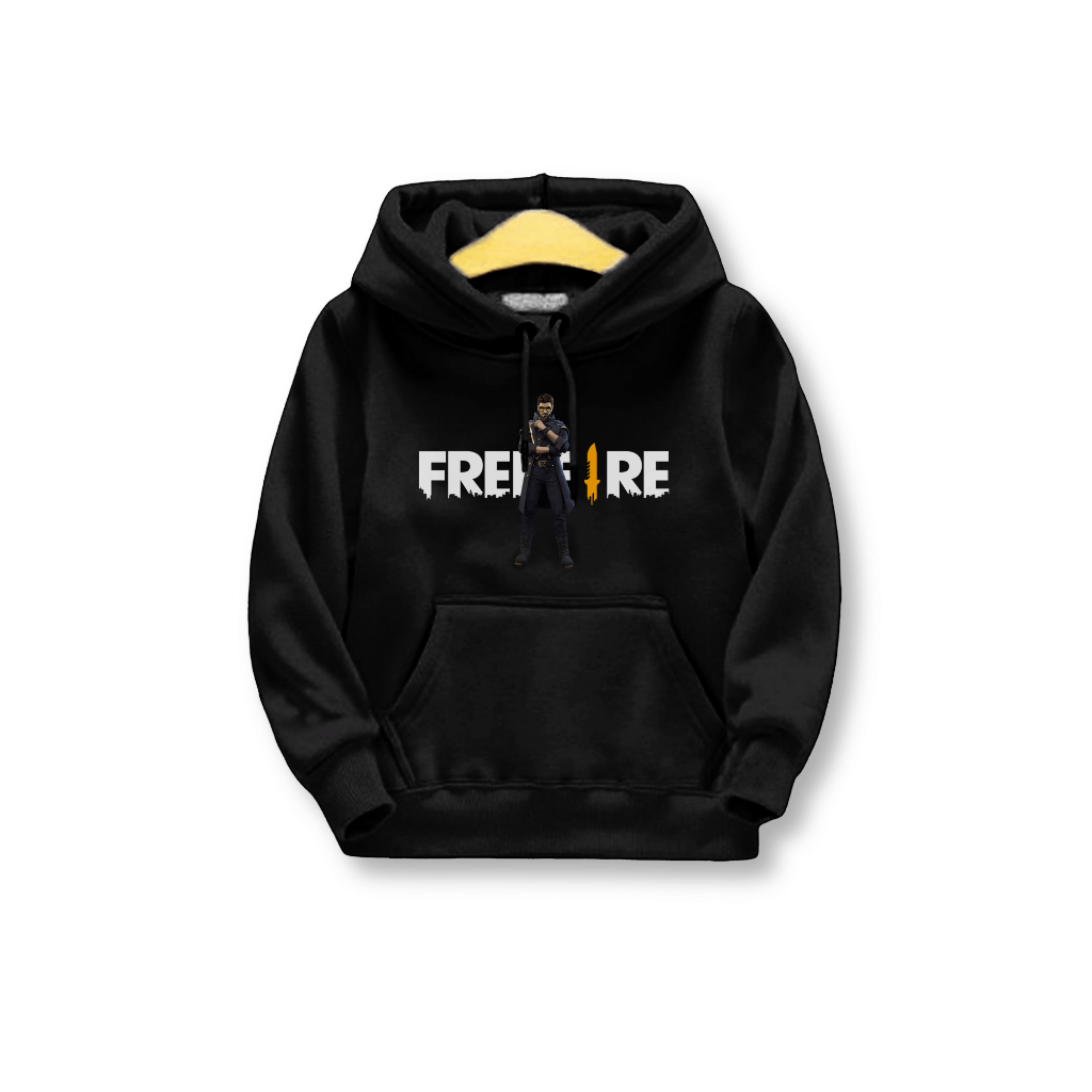 Dodkido Jaket Hoodie Anak Motif Karakter Free Fire - Sweater Fleece Jumper Anak Laki Laki Perempuan 