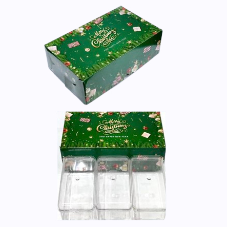 

Dus Toples 350gr Isi 3 Natal Box Jinjing Toples Kue Kering Hampers Parcel Merry Chritsmas