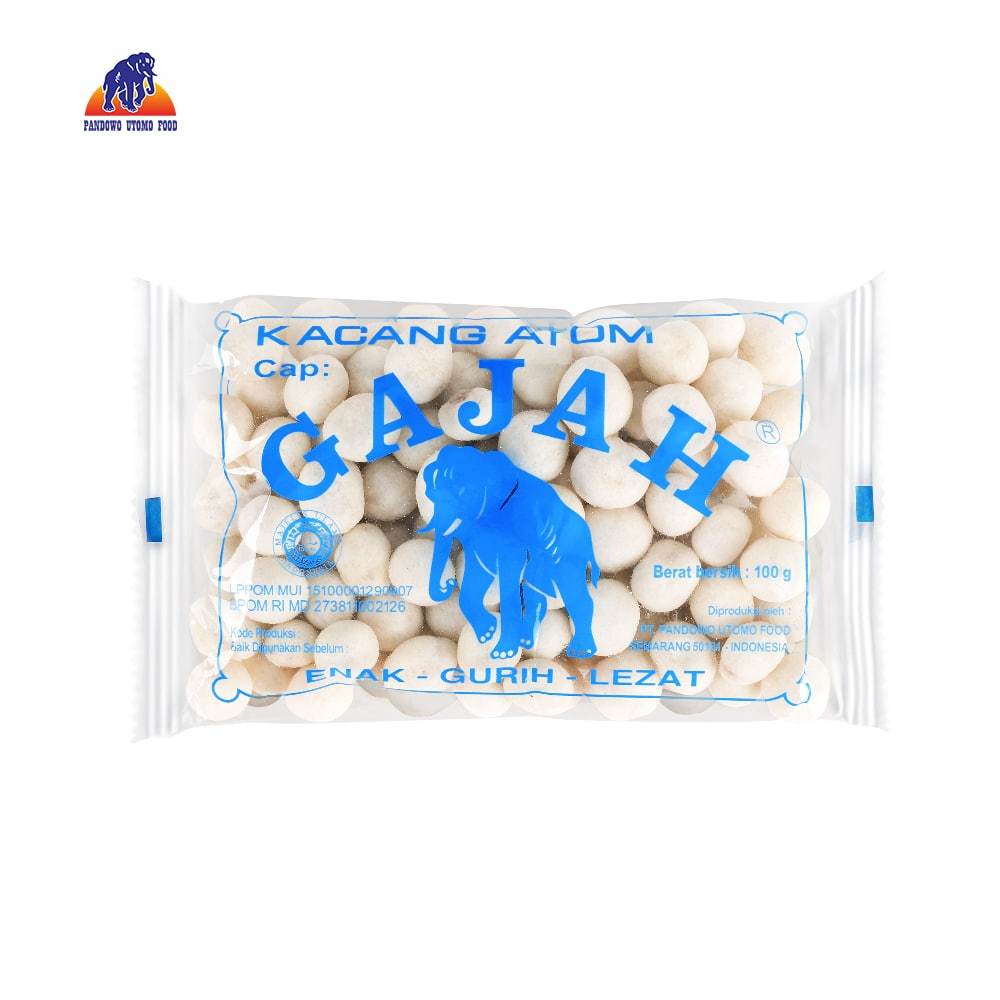 

Kacang Atom Cap Gajah 100 (gr)
