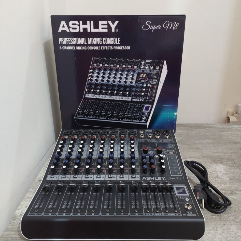mixer audio 8 channel Ashley Super M8 original
