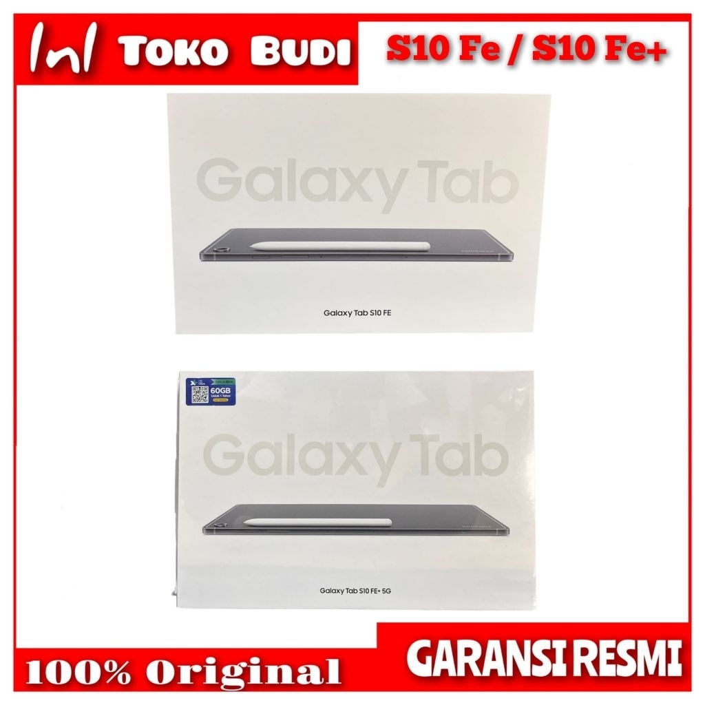 Samsung Galaxy Tab ( S10 Fe / S10 Fe Plus S10 Fe+ ) Wifi/cell Garansi Resmi Sein