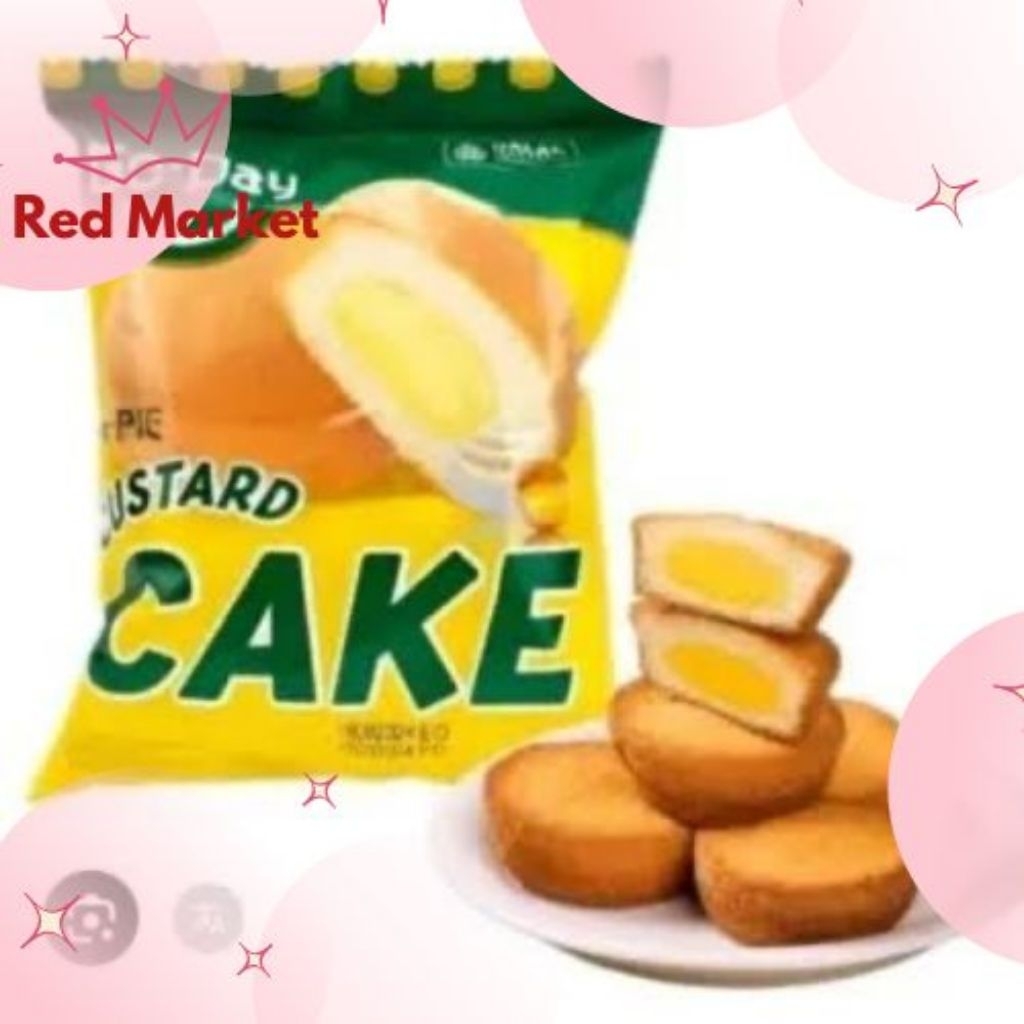 

-RED MARKET- GO DAY SNACK RICE CRACKERS CUSTARD CAKE CAKE GODAY STRAWBERRY
