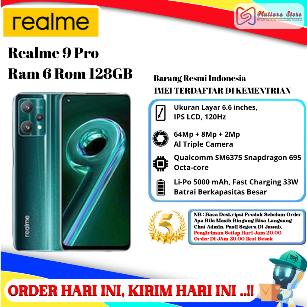 Realme 9 Pro 5G Ram 6 Rom 128GB