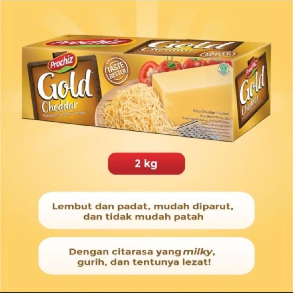 

Keju Prochiz Gold 2kg (1 pcs)
