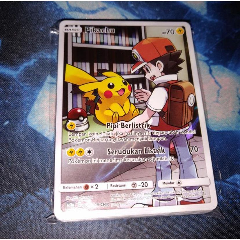Kartu Pokemon TCG ID Indonesia AC3a Pikachu Red CHR