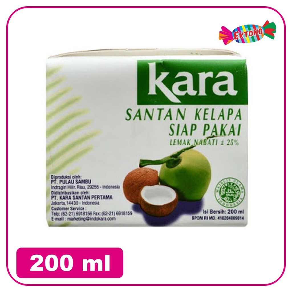 

[oddsolshop] pekanbaru/Kara Santan Kelapa 200ML Krim Siap Pakai Halal Cream Instant