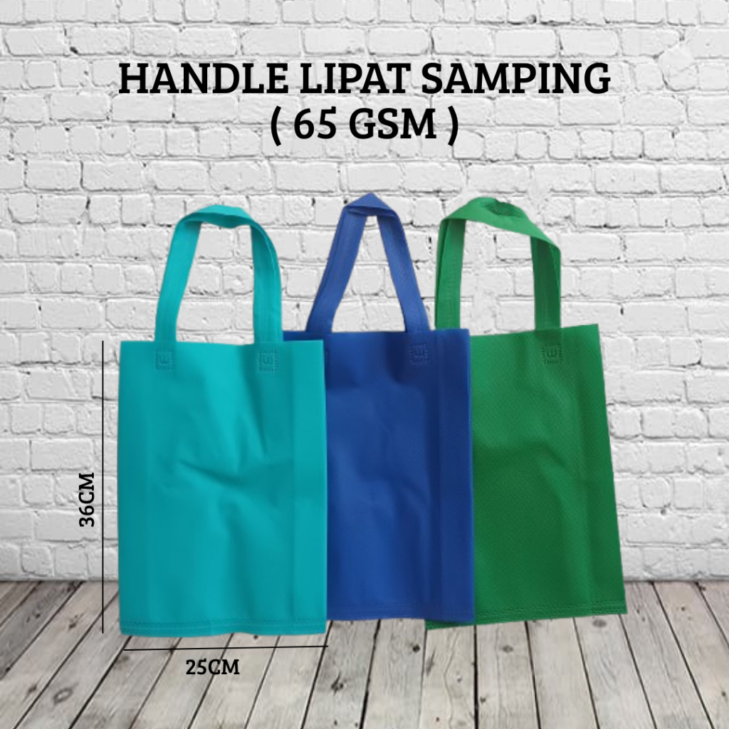 

Tas Spunbond 25 x 35 isi 12pcs Tas Tali Bahan Tebal Tas di Press Super Rapih 65Gsm