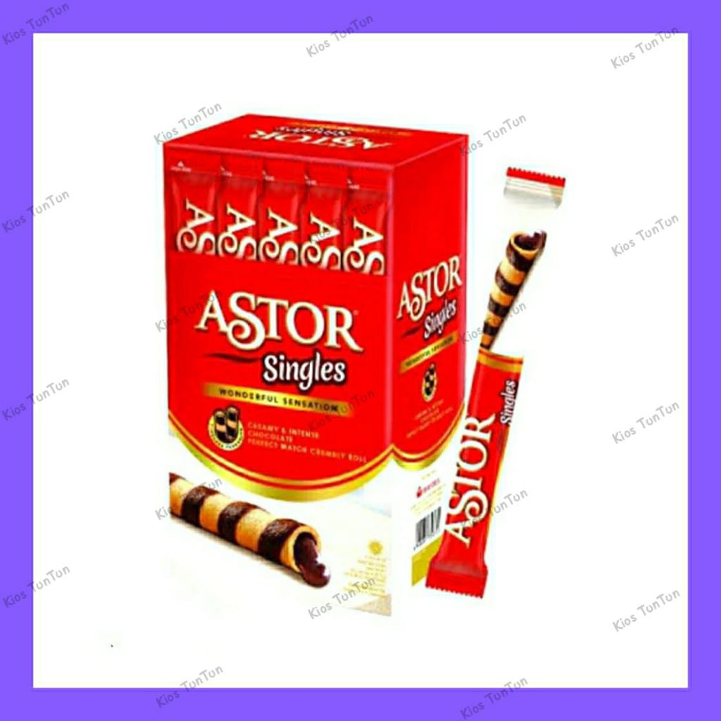 

Astor Singles Wafer Stik Cokelat 12.5gr ( 1 pack isi 20 pcs )