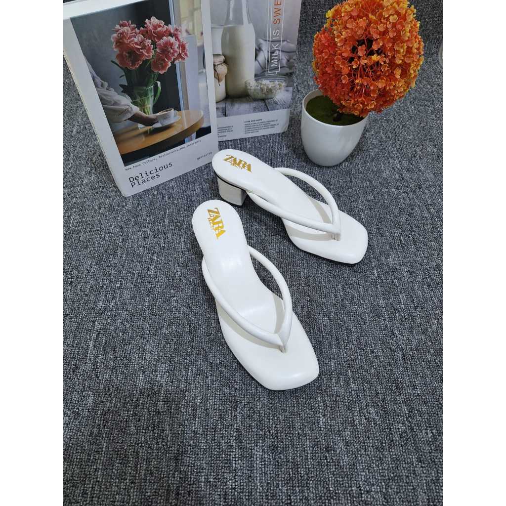 SANDAL WANITA HEELS ZARRA PREMIUM MODEL JEPIT BASIC TERBARU
