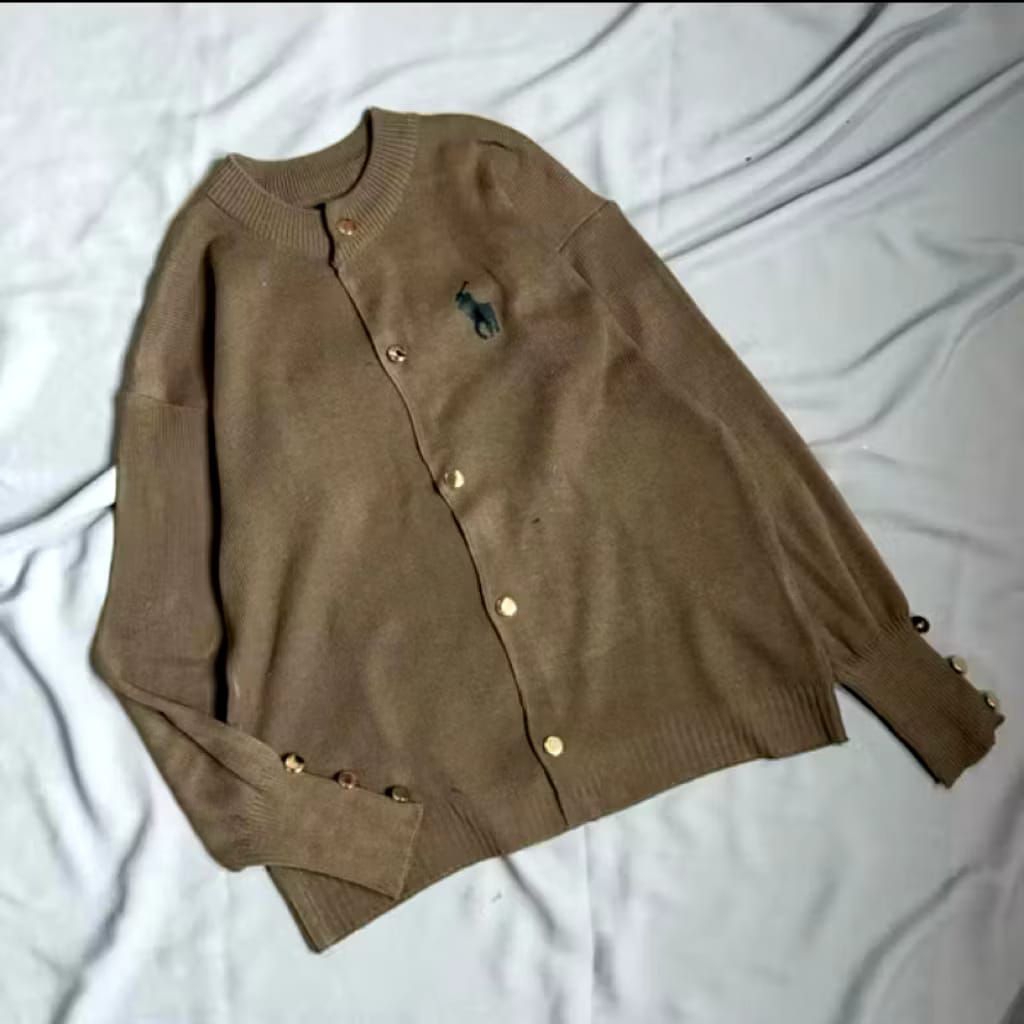 FREE ONGKIR KARDIGAN RAJUT POLO OUTER RAJUT POLO
