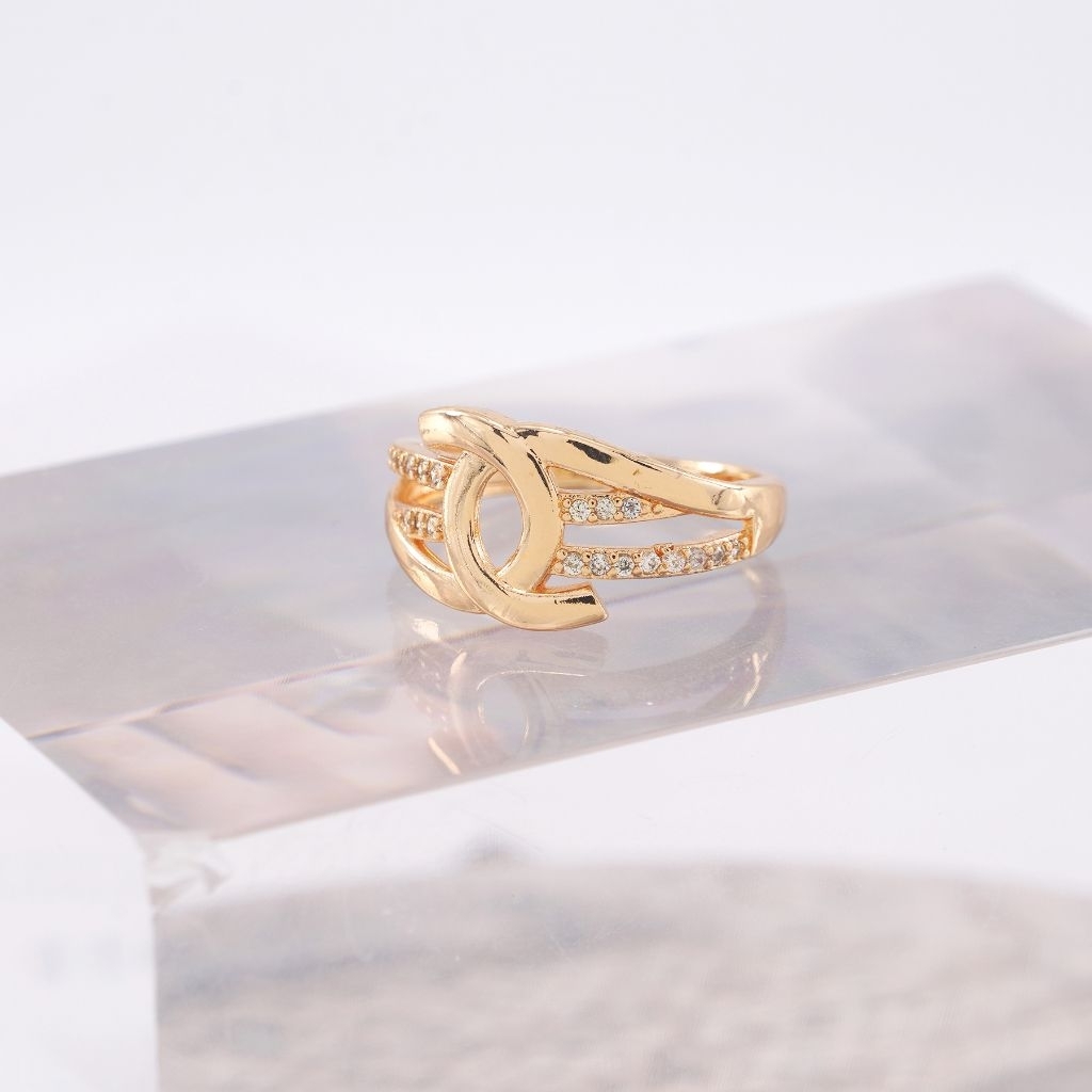 Jewelry 190J cincin titanium wanita stainless mas muda anti karat