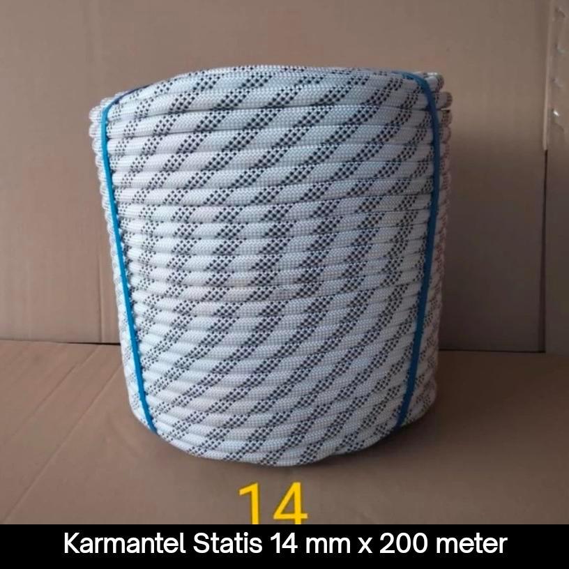 Tali KARMANTEL Statis 14mm x 200 Meter / Tali KARMANTEL 14mm
