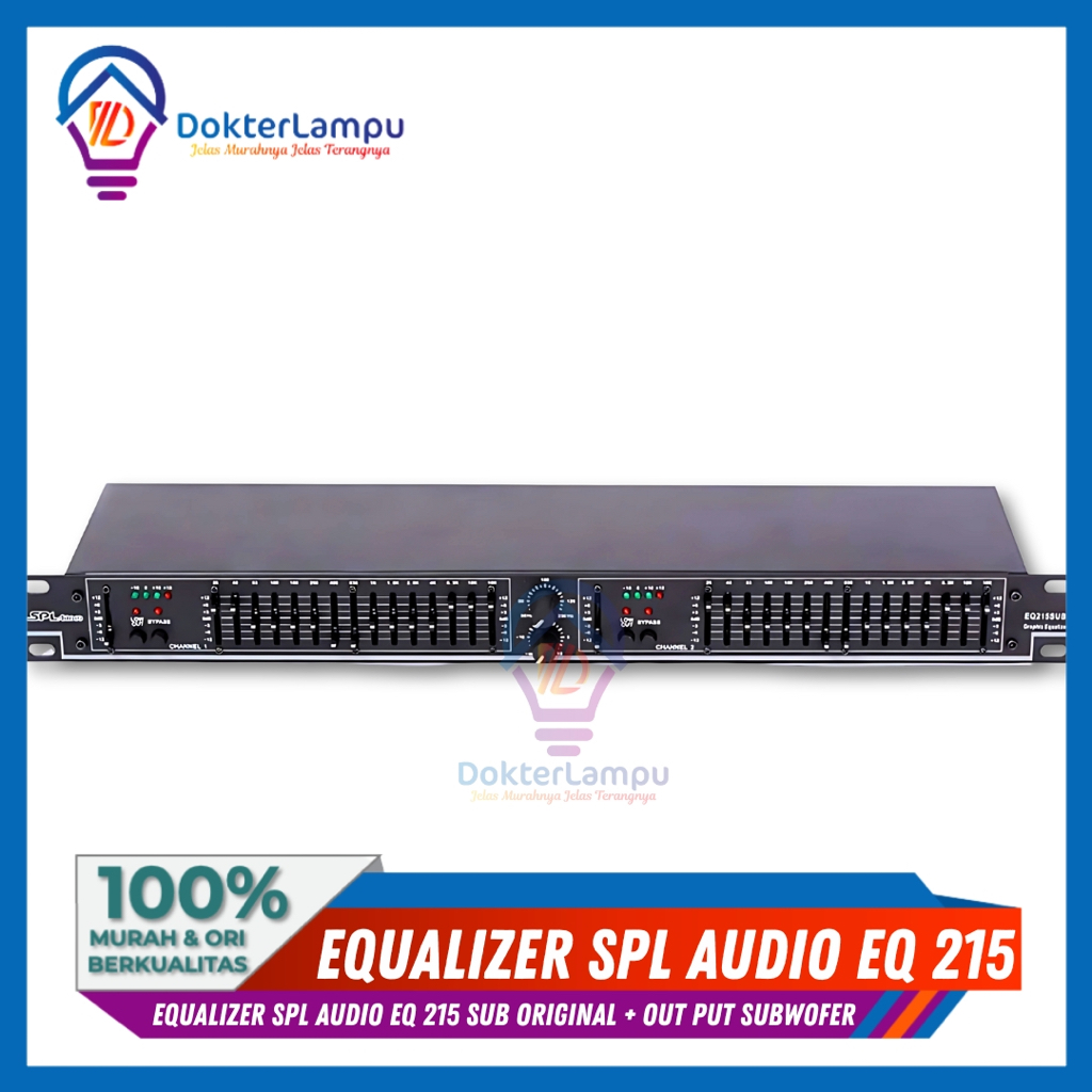 Equalizer SPL Audio EQ 215 SUB ORIGINAL + out put Subwofer GRADE A++