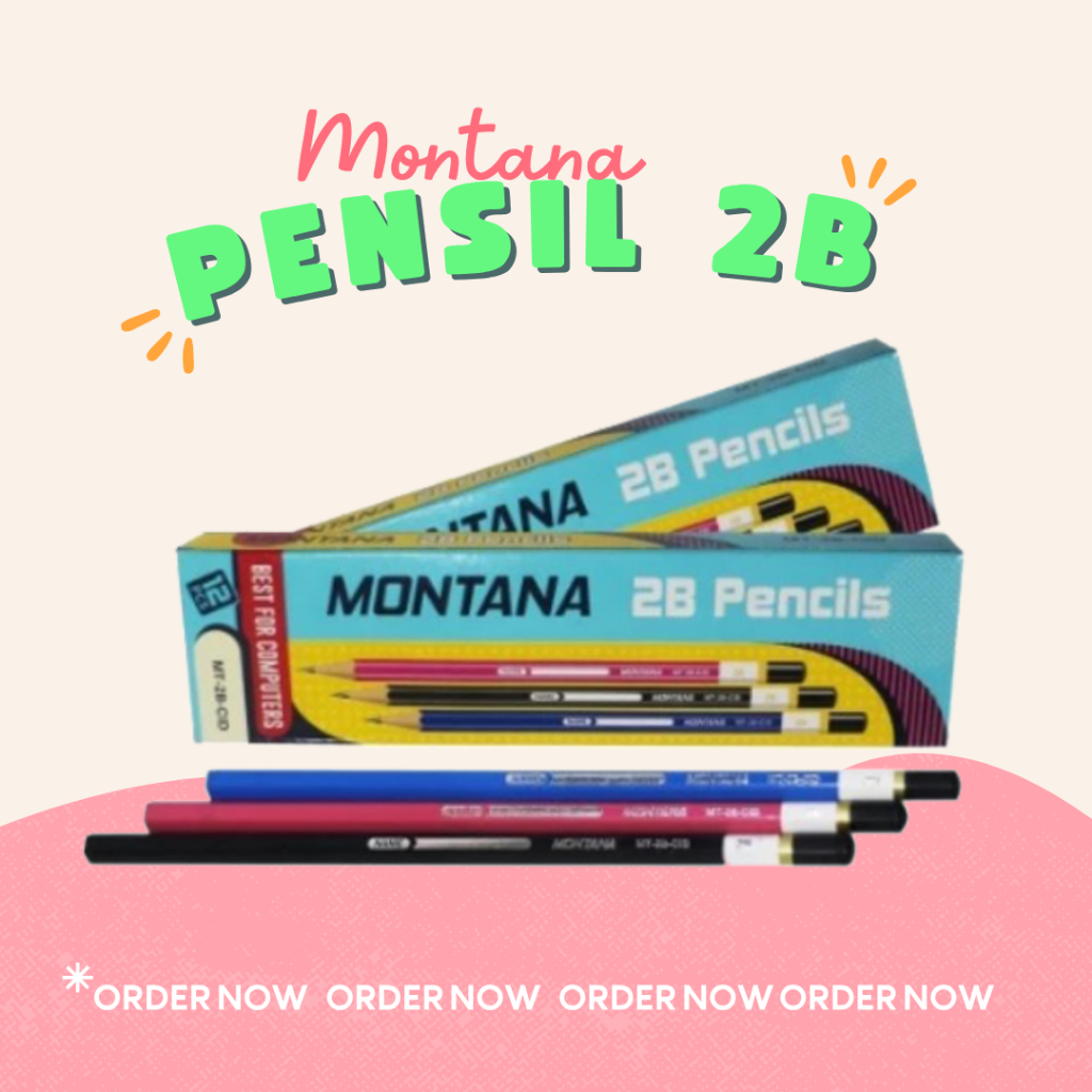 

Pensil 2B Warna / Pensil 2B Biru / Pensil Tulis Ujian