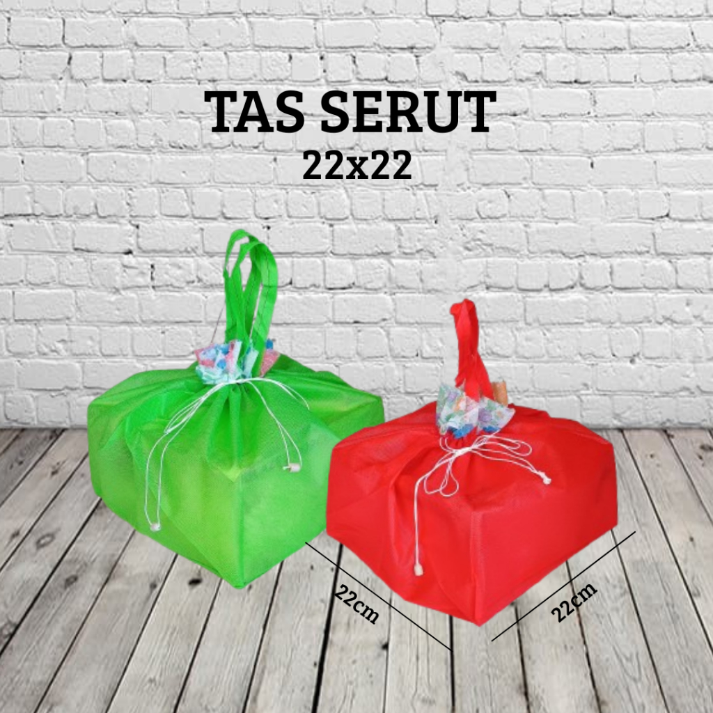 

Tas hajatan UK 22x22 isi 12pcs tas serut, hajatan syukuran (LUSIN)