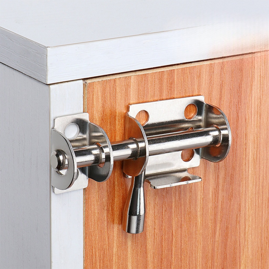 Grendel Kunci Slot Geser Kuncian Pintu Lemari Kabinet Kamar Mandi Serbaguna