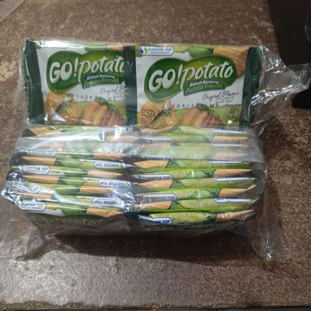 

Go potato Deo biskuit kentang 8 gr