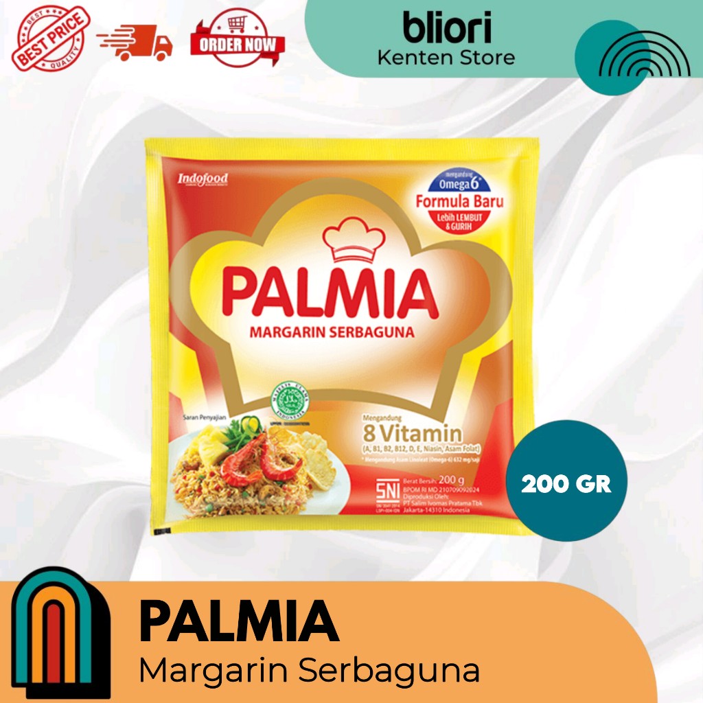 

PALMIA Margarin Serbaguna | Palmia Margarin 200 Gr
