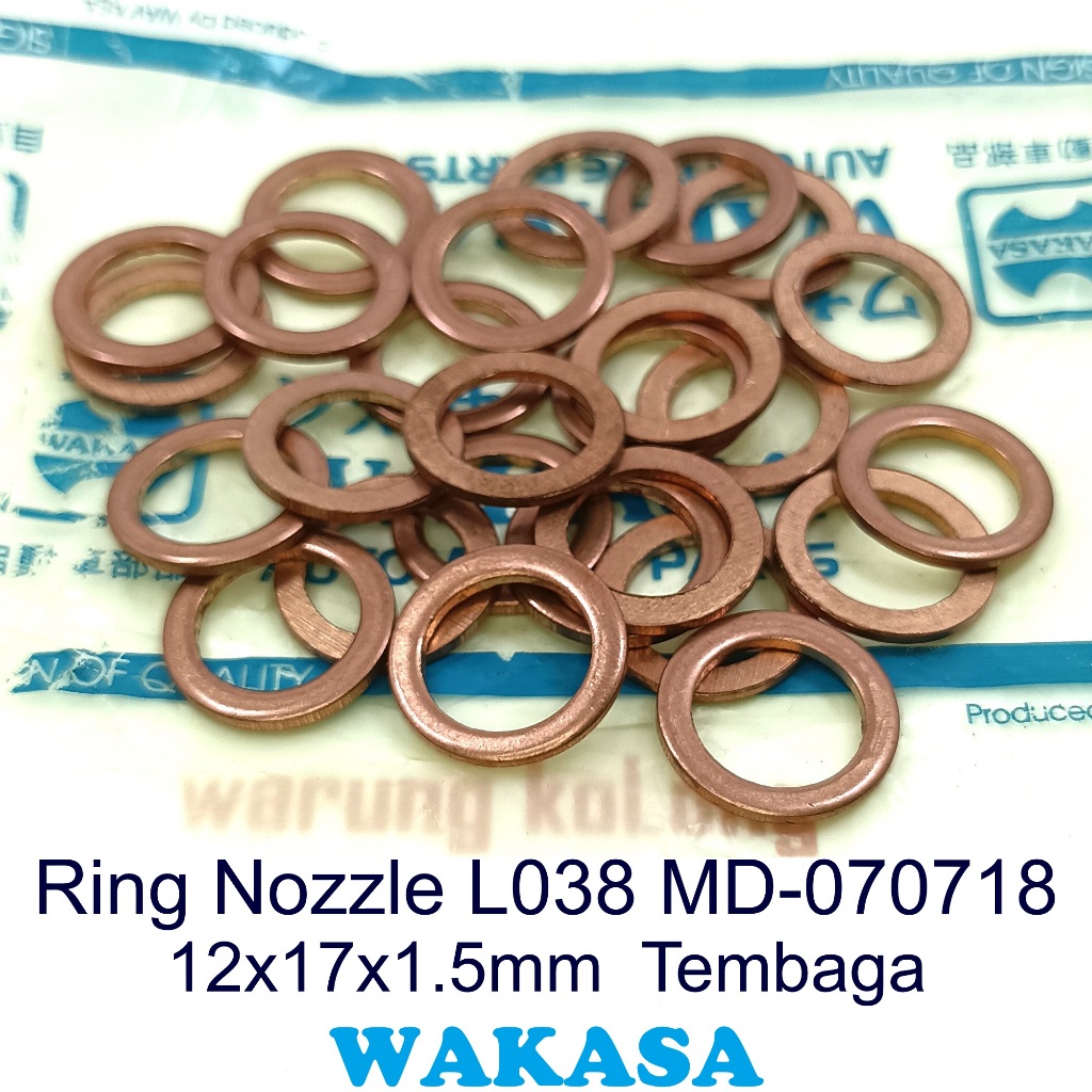 Ring Nozzle L300 Diesel Tembaga 12mm 12x17x1.5 mm MD-070718 Mitsubishi KUDA diesel L200 Strada L038 