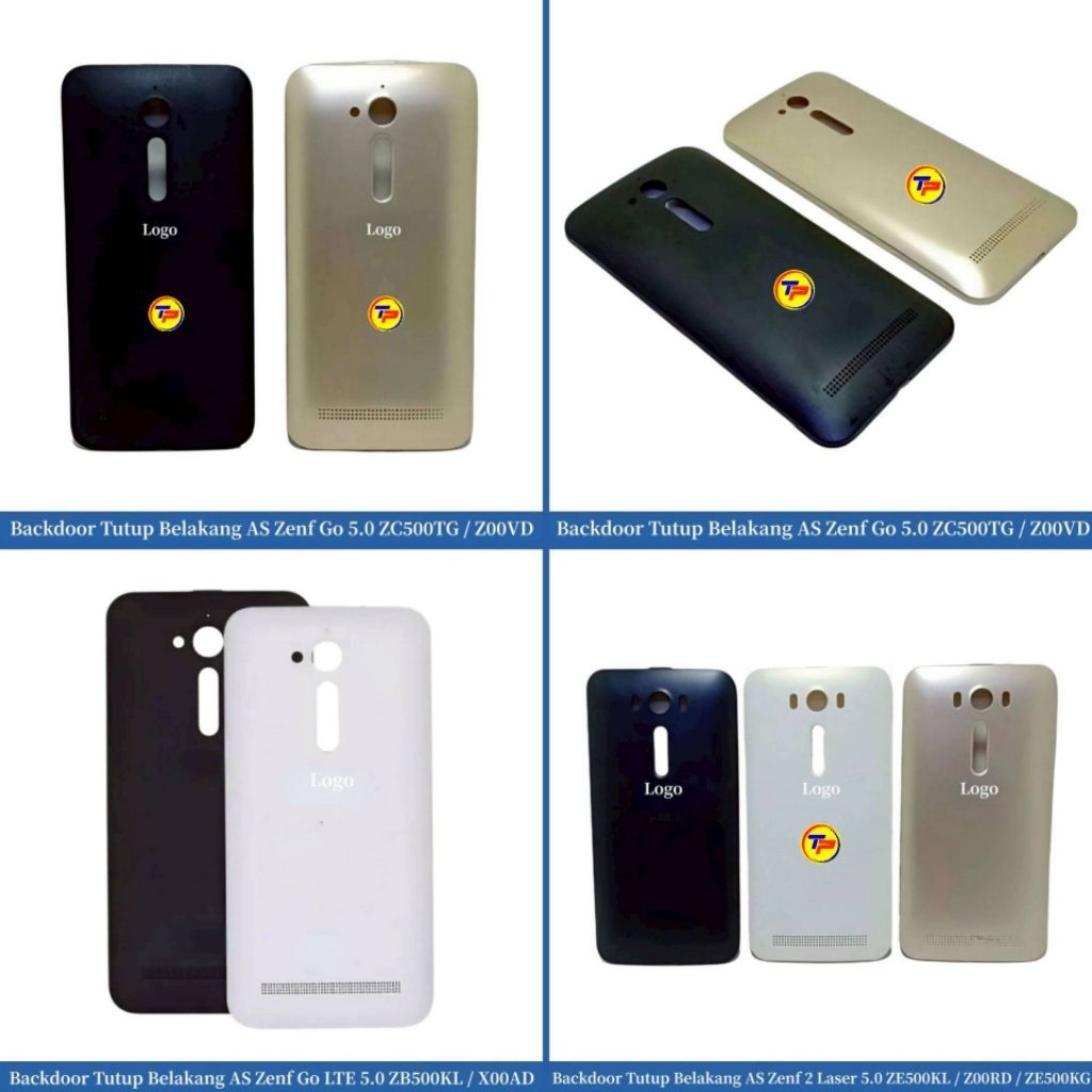 Backdoor - Tutup Belakang Asus Zenf Go 5.0 ZC500TG - Z00VD - Go LTE 5.0 ZB500KL - X00AD - 2 Laser 5.