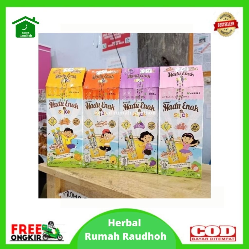 

MADU ENAK STICK 1 BOX (20 PCS) - MINUMAN DENGAN MADU